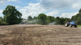 Beregeningsinstallatie voor par3 baan Goflcub Holthuizen