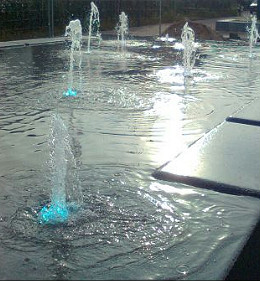 Watertafel Egmond aan Zee in gebruik