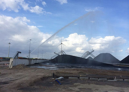 Stofbestrijding project Eemshaven